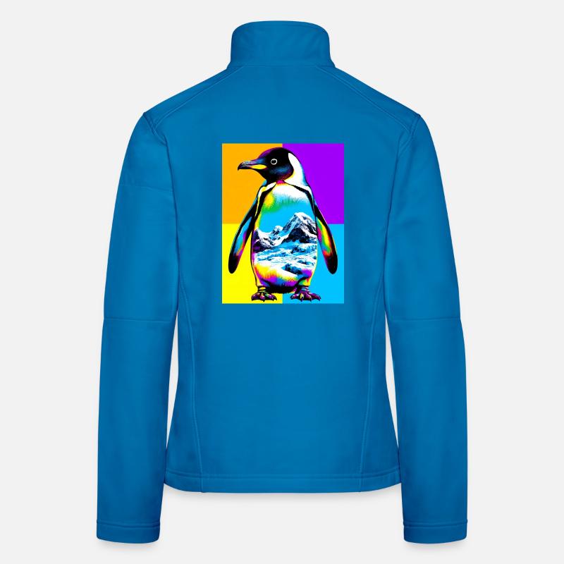 Pinguin - Frauen Softshelljacke - Lichtblau