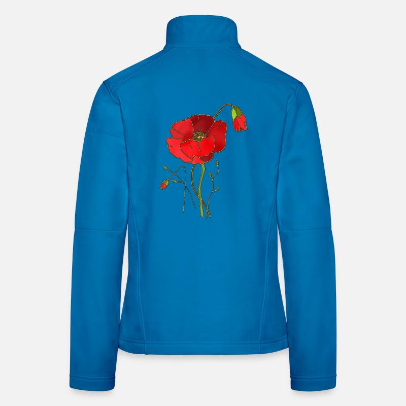 Fleur Veste en tissu softshell Femme