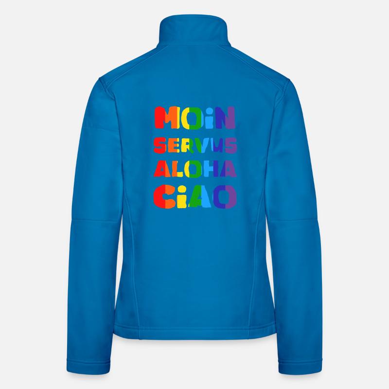 Rainbow Greetings Collection Women's Softshell Jacket