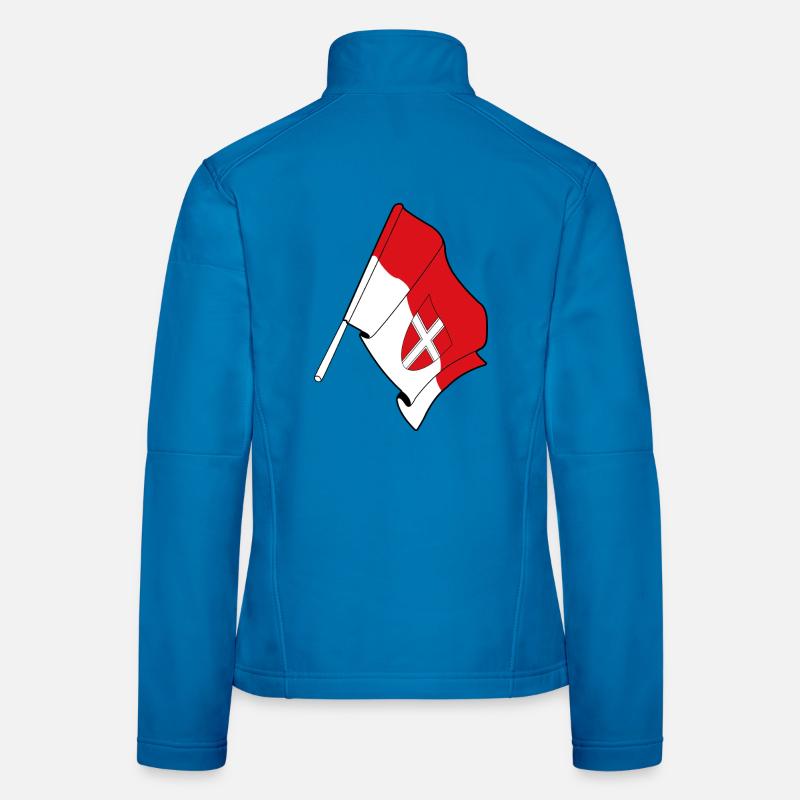 Drapeau du comté de Wien Veste en tissu softshell Femme