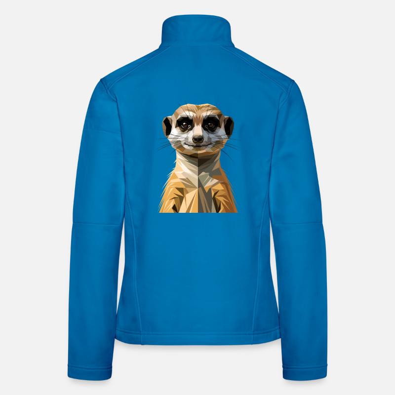 Suricate Suricate Douce Mangouste Suricate Veste en tissu softshell Femme
