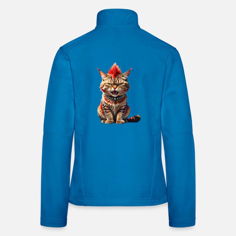Punk Cat Veste en tissu softshell Femme