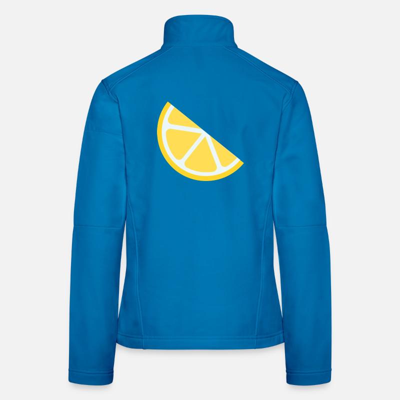 Lemon Slice Vintage Graphic - Women's Softshell Jacket - light blue