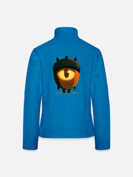 Spooky Cyclops Acorn - Frauen Softshelljacke - Lichtblau - Hinten