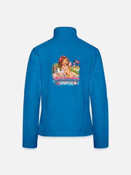 Dänemark Düne Mädchen Strandglück - Frauen Softshelljacke - Lichtblau - Hinten