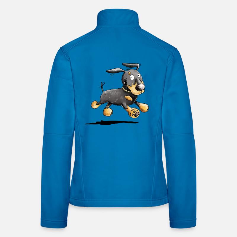 Teckel flotter - Chien de toit - Teckel - Cadeau Veste en tissu softshell Femme