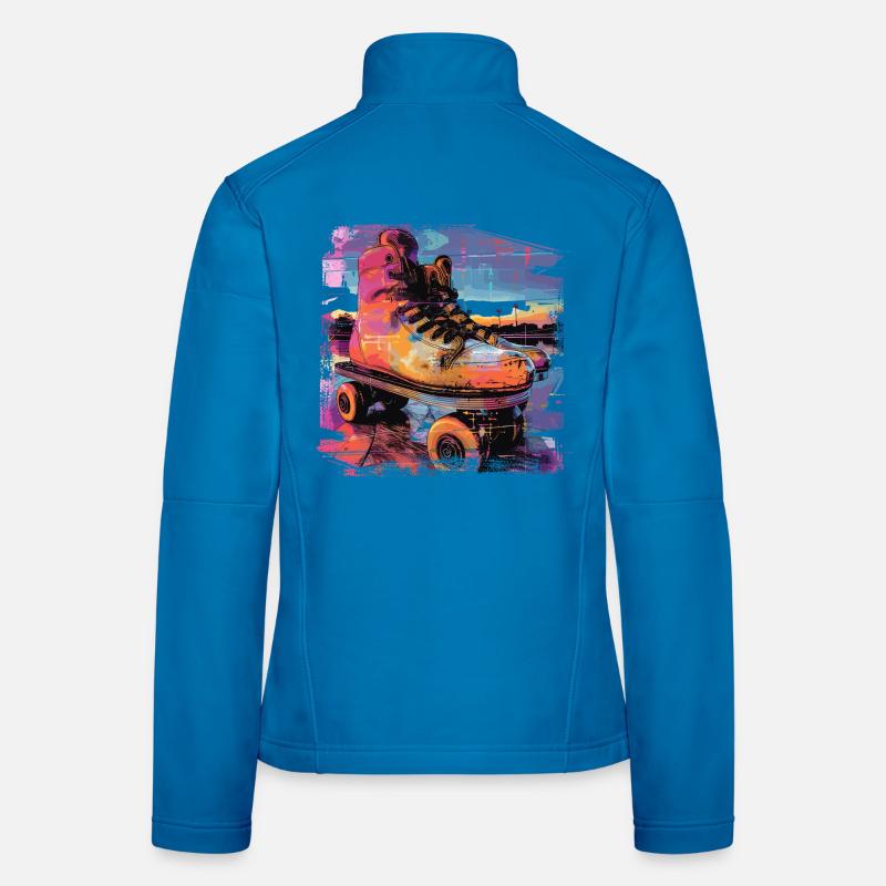 Roller Skates Illustration Women's Softshell Jacket