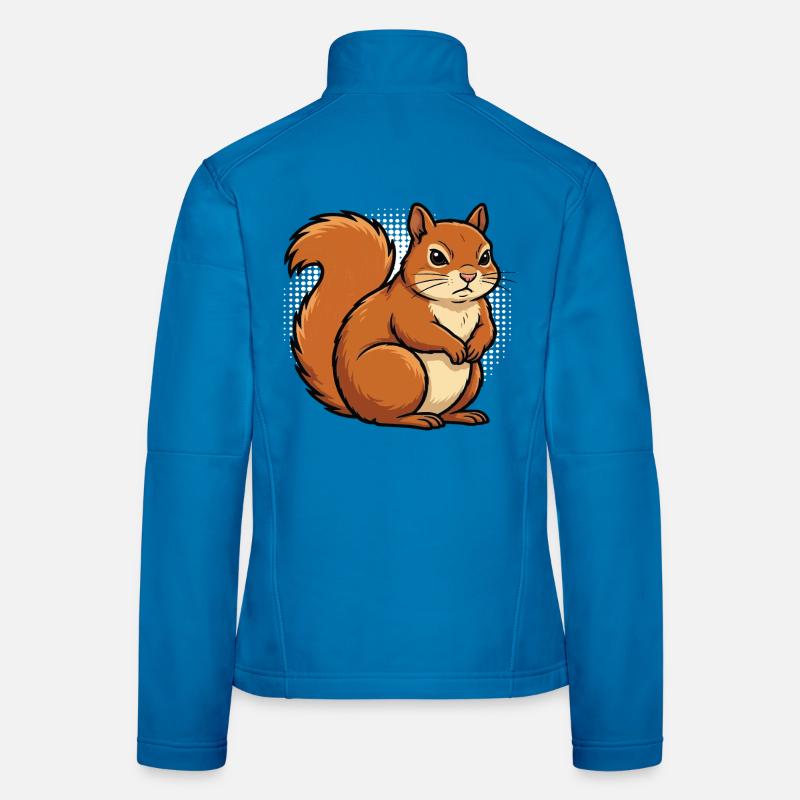 Eichhörnchen Eichhorn Eichhörnchenliebhaber Nager Frauen Softshelljacke