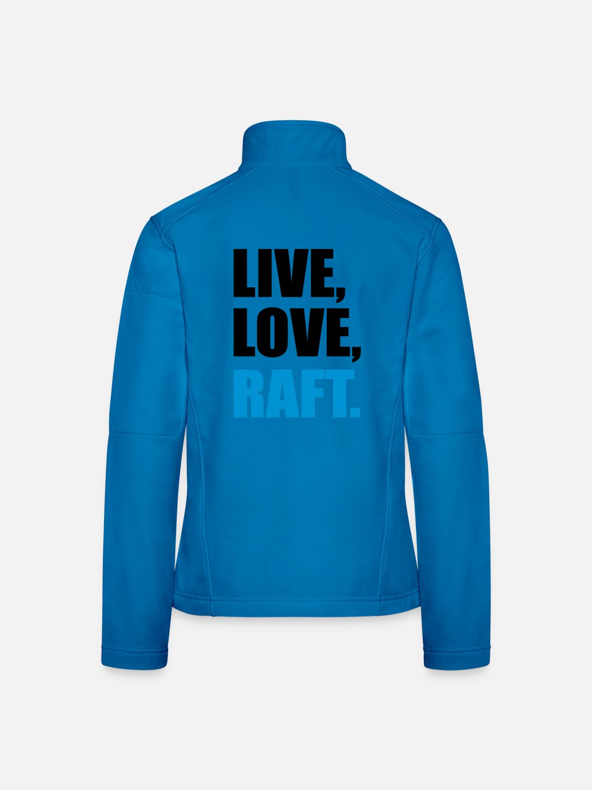 Rafting - Frauen Softshelljacke - Lichtblau - Hinten