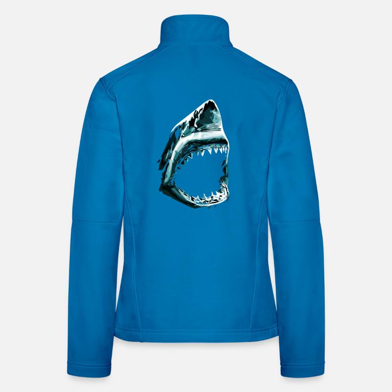 Requin à gueule ouverte Veste en tissu softshell Femme