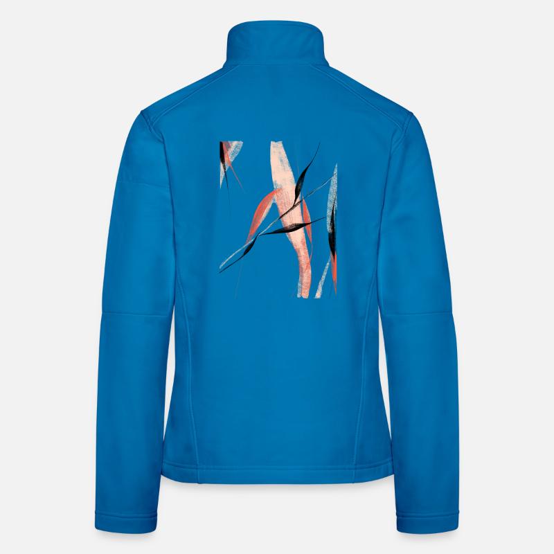 Abstract willow branches Women's Softshell Jacket