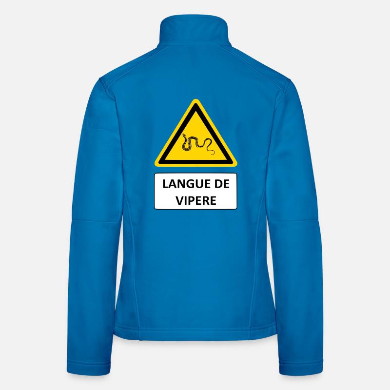 Langue de vipère Veste en tissu softshell Femme