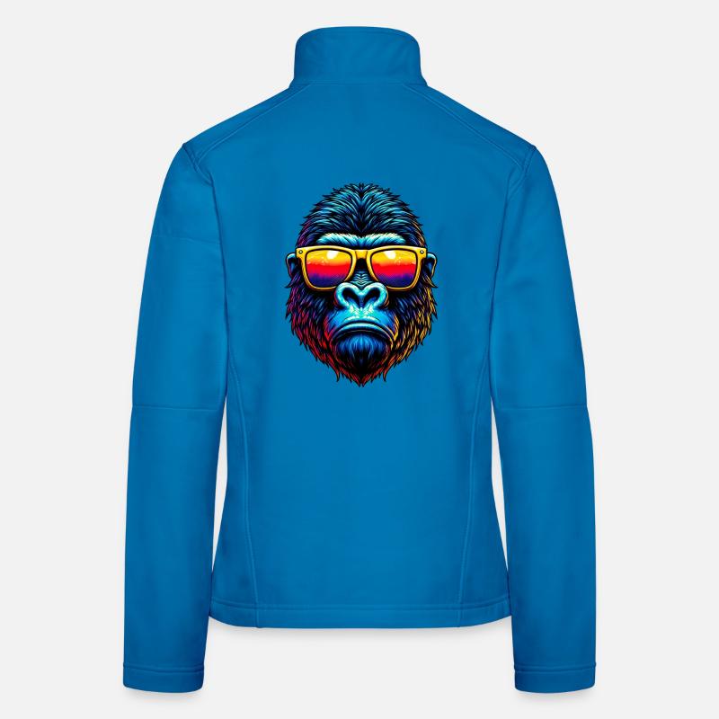 Gorilla - Frauen Softshelljacke - Lichtblau