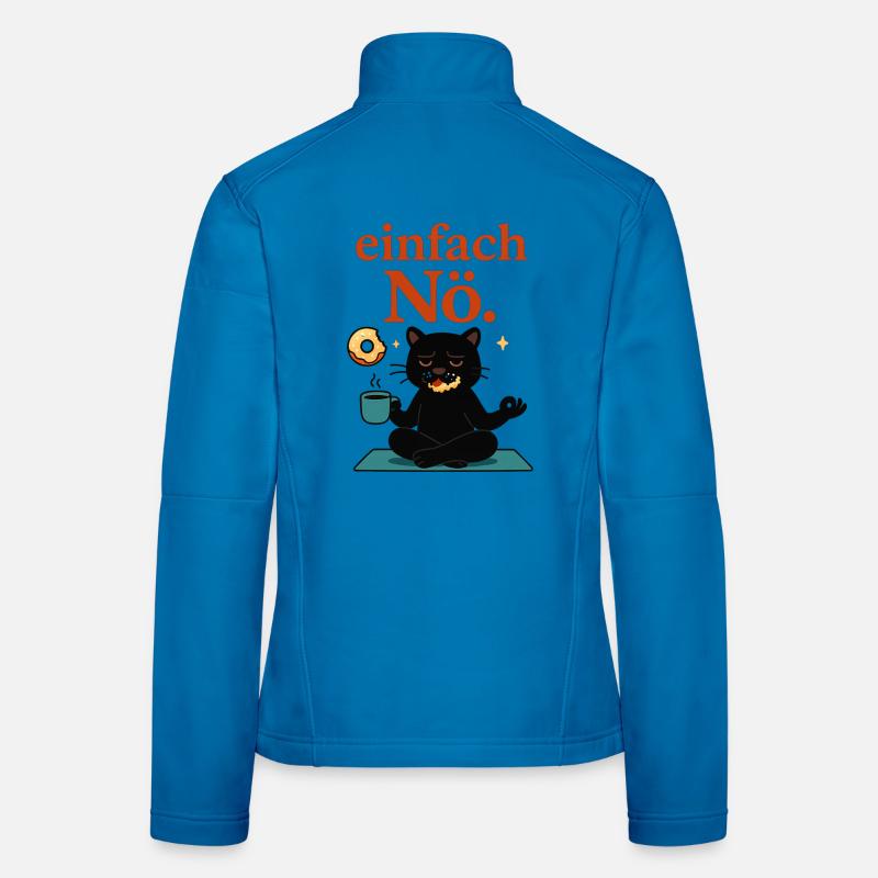 Entspannte Yogapose - einfach Nö Frauen Softshelljacke