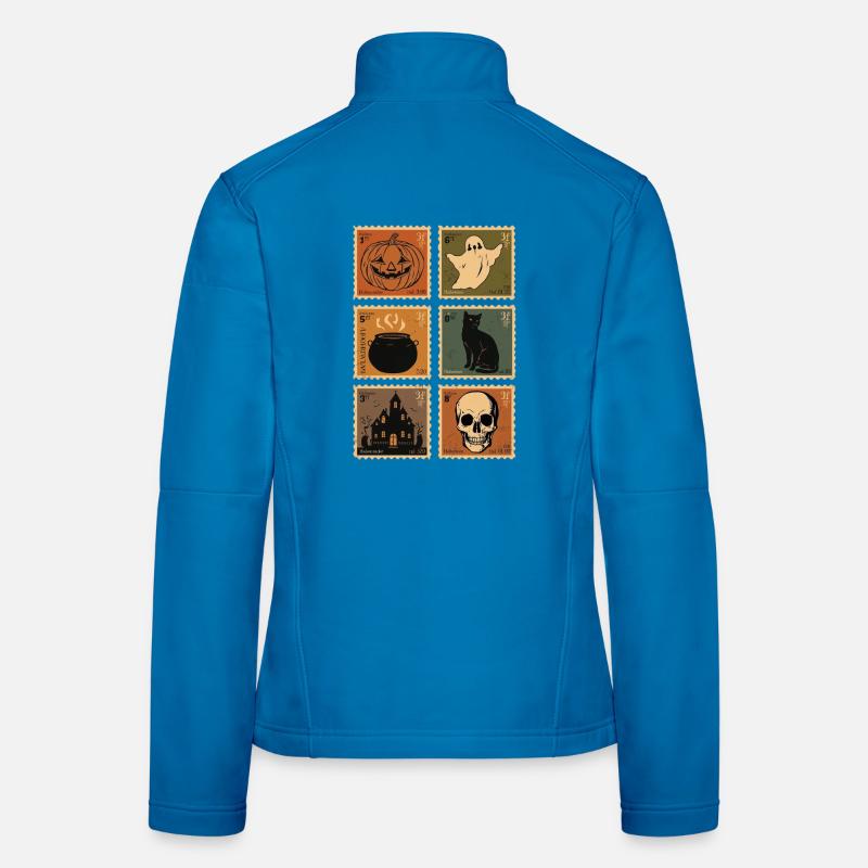 Vintage Halloween Monster Deklination Frauen Softshelljacke