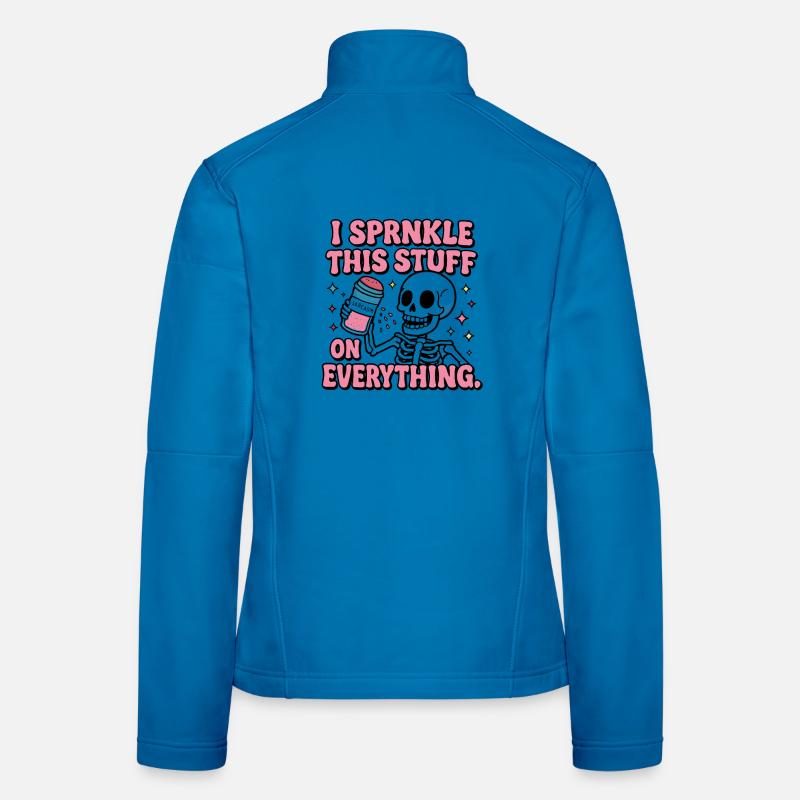 Skeleton Glows All Over Women's Softshell Jacket