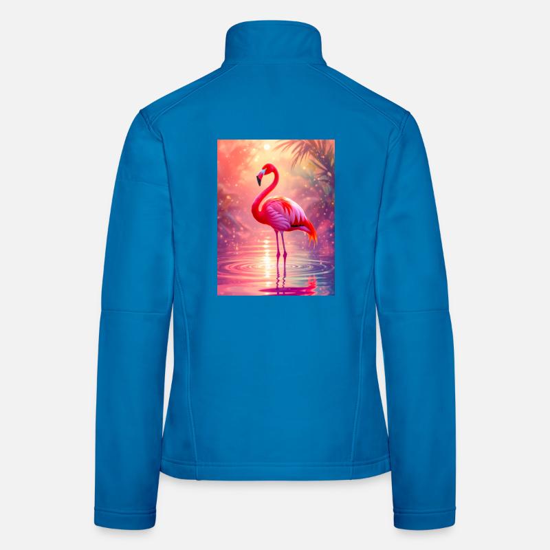 Flamingo – Geist der Anmut und Farbe Frauen Softshelljacke