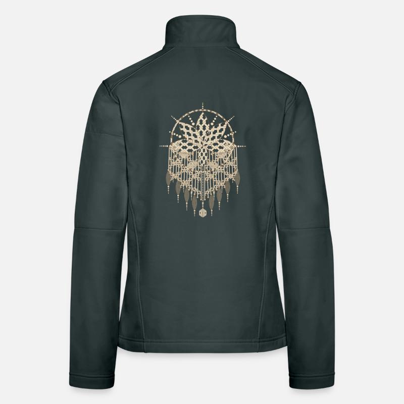 Macramé pendant with ornate knot patterns Women's Softshell Jacket