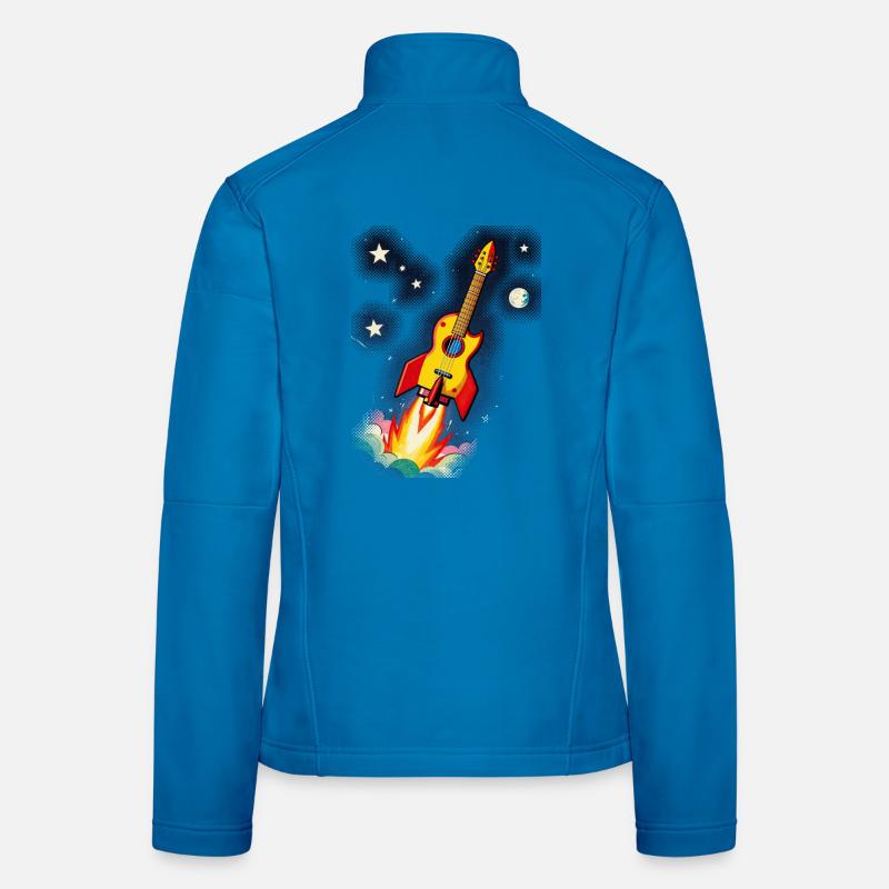 Guitare spatiale Veste en tissu softshell Femme