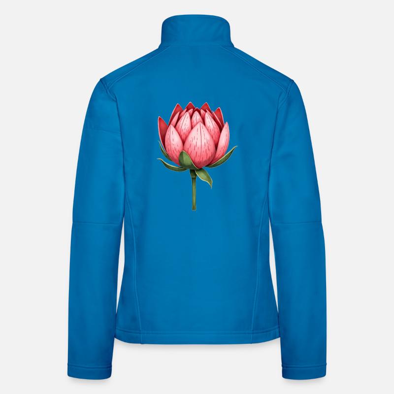 Sucriers Fleurs de Protéa Veste en tissu softshell Femme