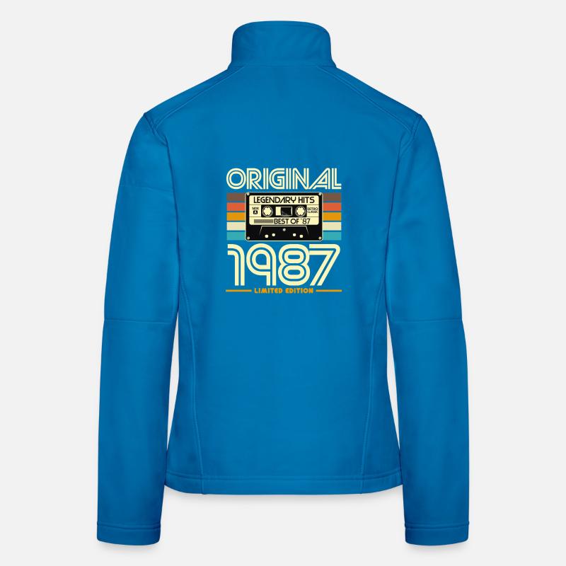 Original 1987 Hits Cassette Rétro Veste en tissu softshell Femme