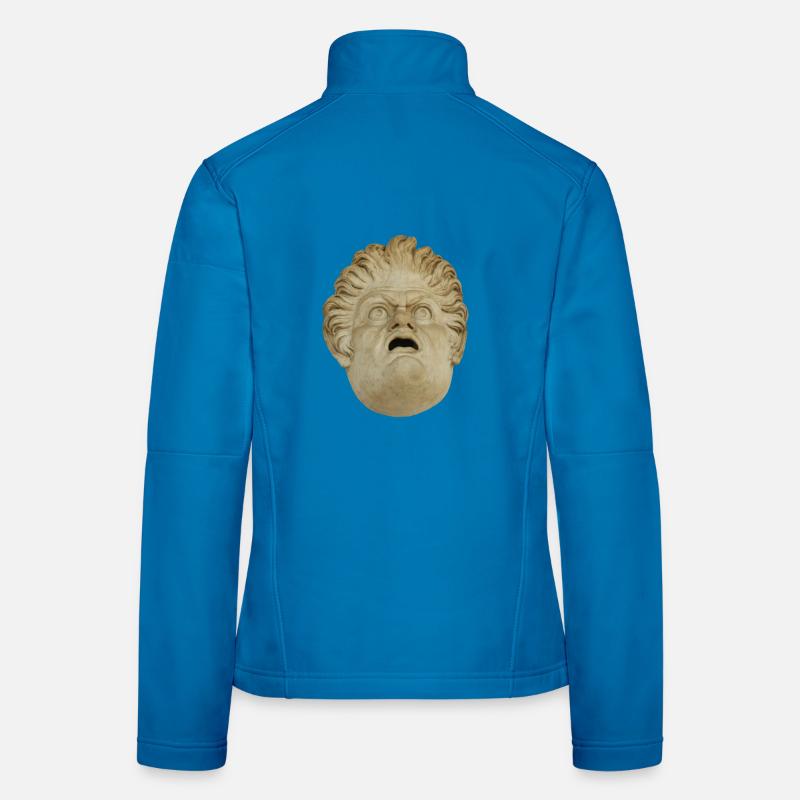Tête du Masque de Pierre d’Ulysse Veste en tissu softshell Femme