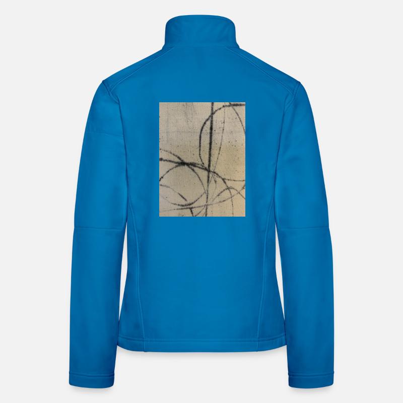 Abstrakte Kunst auf Pullover Frauen Softshelljacke