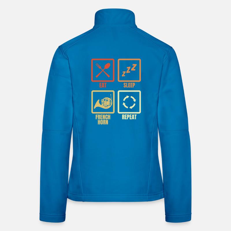 Mange Dorme, cor français, répéter Veste en tissu softshell Femme