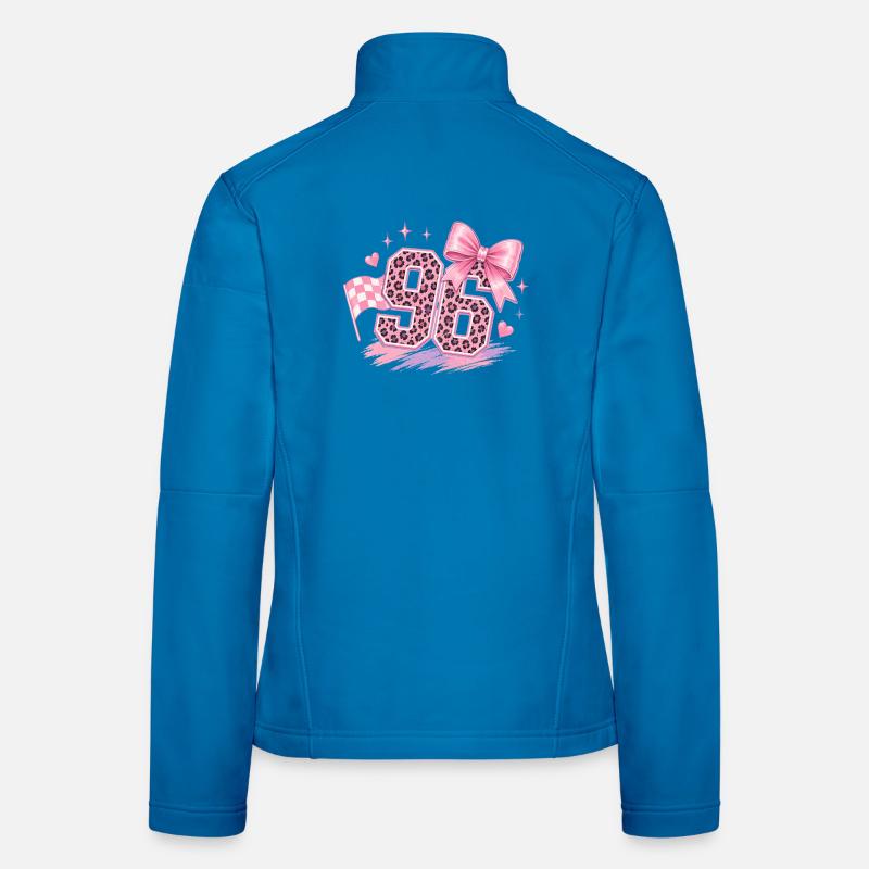 Leopard Pink 96 Glitter Women's Softshell Jacket