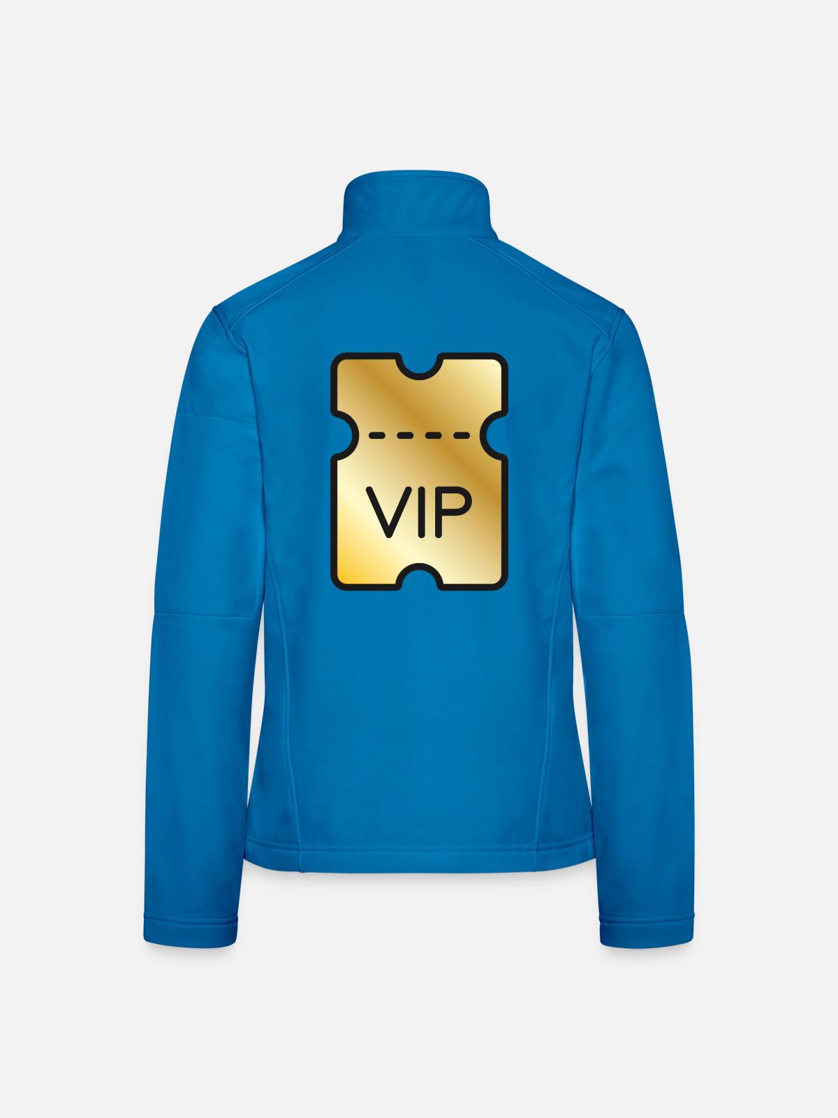 VIP-Gold-Ticket - Frauen Softshelljacke - Lichtblau - Hinten
