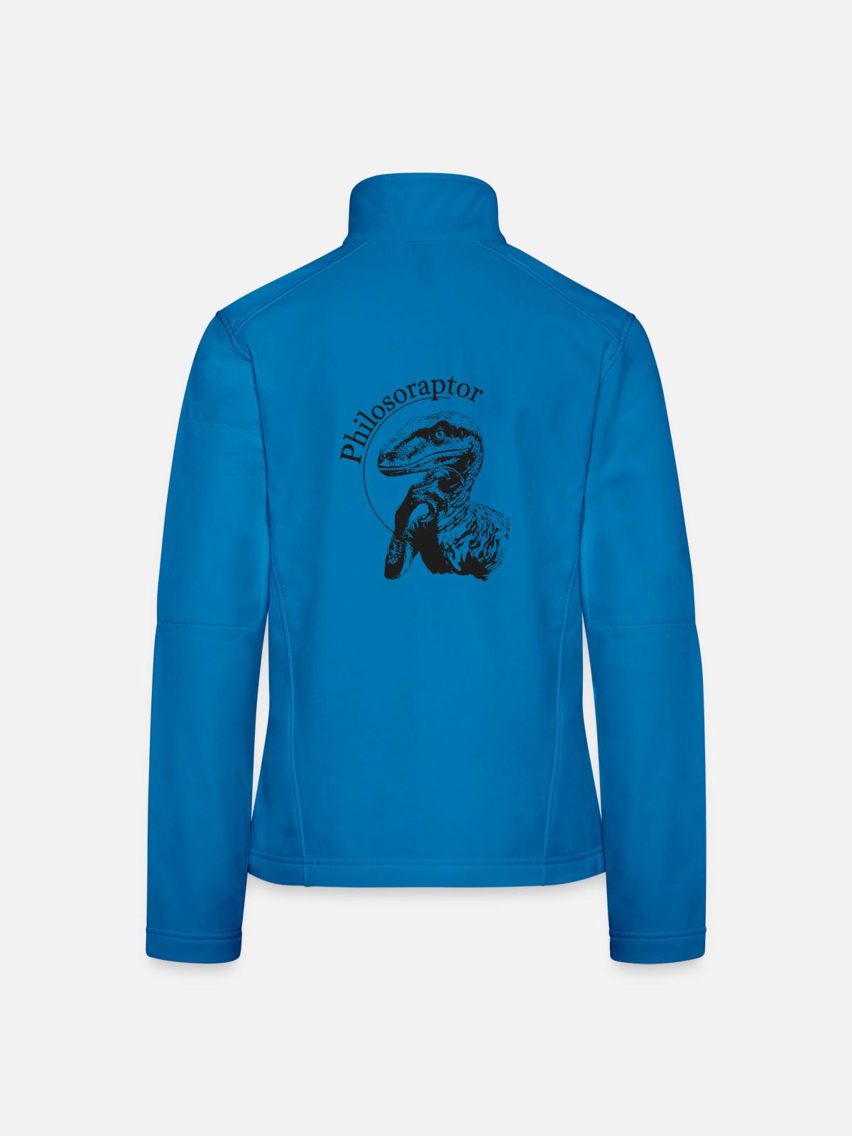Philosoraptor - Frauen Softshelljacke - Lichtblau - Hinten
