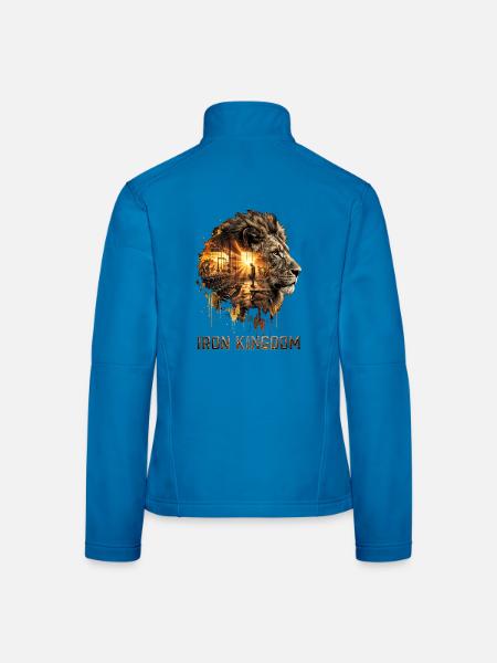 Iron Kingdom Lion Fitness - Frauen Softshelljacke - Lichtblau - Hinten