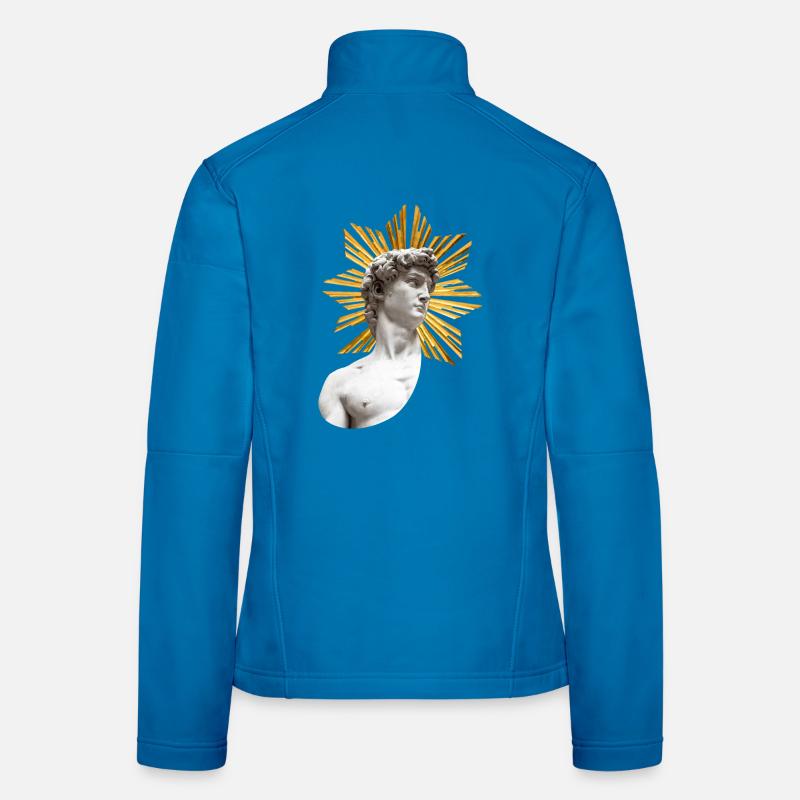 David mit Heiligenschein | Michelangelo Frauen Softshelljacke