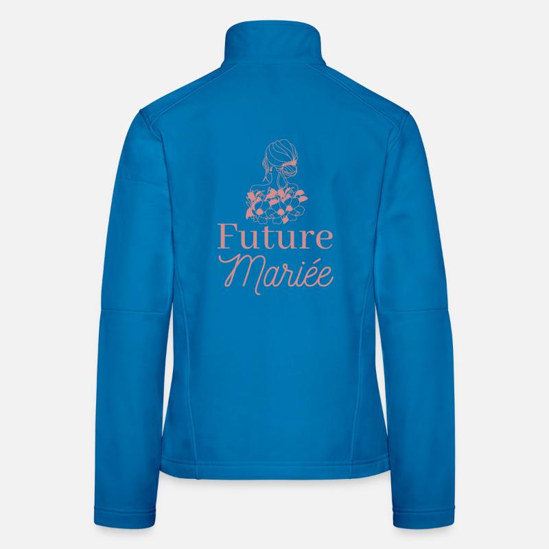 EVJF future mariée. Enterrement vie célibataire Veste en tissu softshell Femme