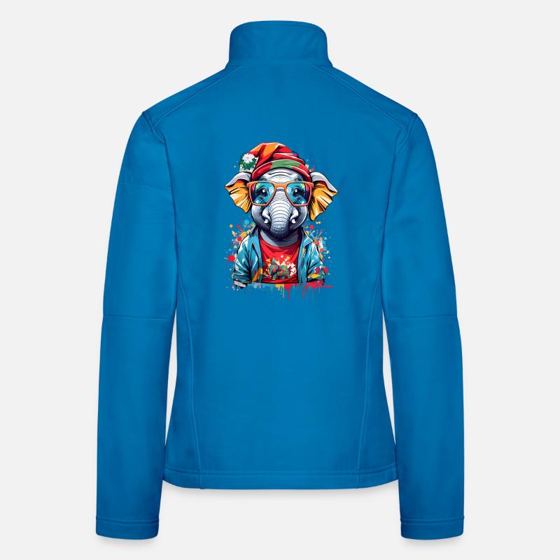 Coole Elefant Frauen Softshelljacke