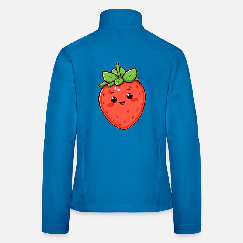 Erdbeere Frauen Softshelljacke