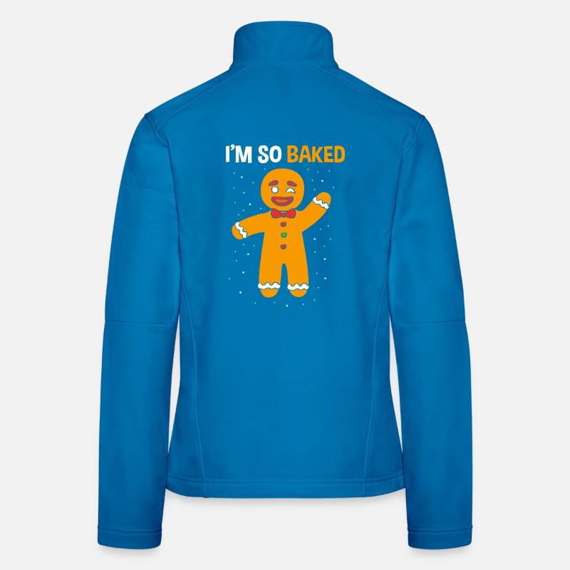 Weihnachten Lebkuchen Lebkuchenmann Gingerbread Frauen Softshelljacke