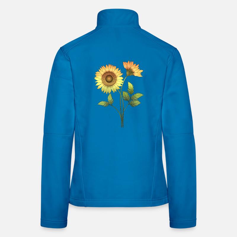 Blumen Frauen Softshelljacke