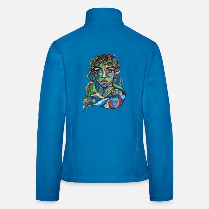Mother Nature on the Move - Women's Softshell Jacket - light blue