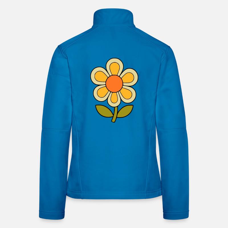 70s flower pattern retro flowerpower Women's Softshell Jacket