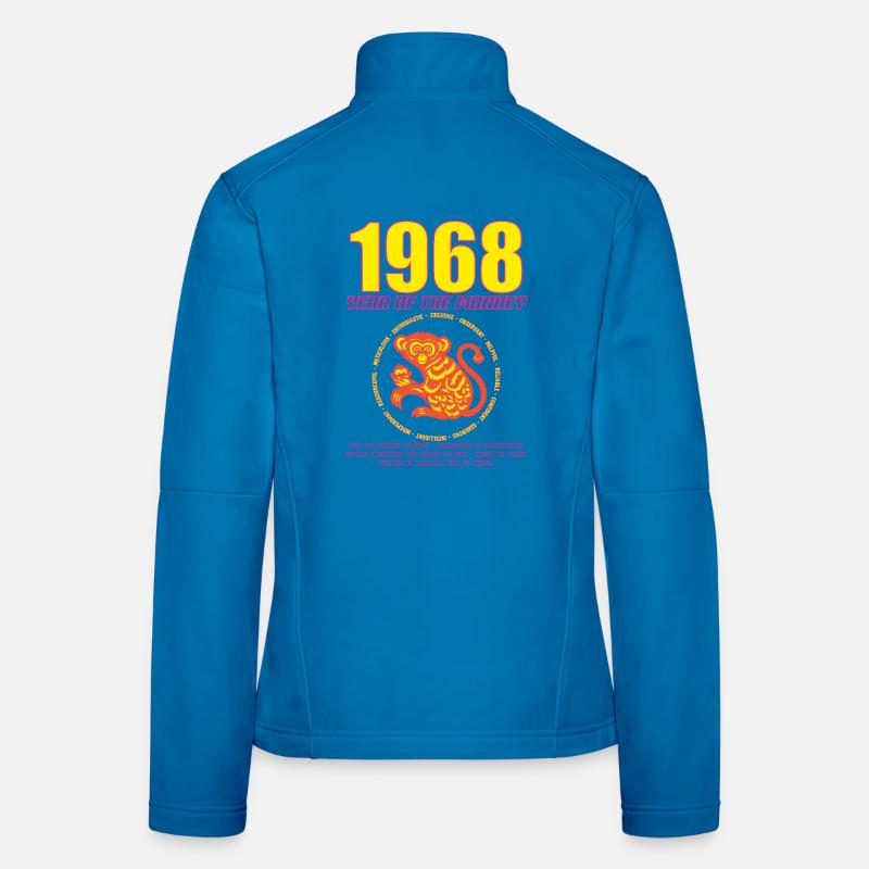1968_MONKEY_fluor Women's Softshell Jacket