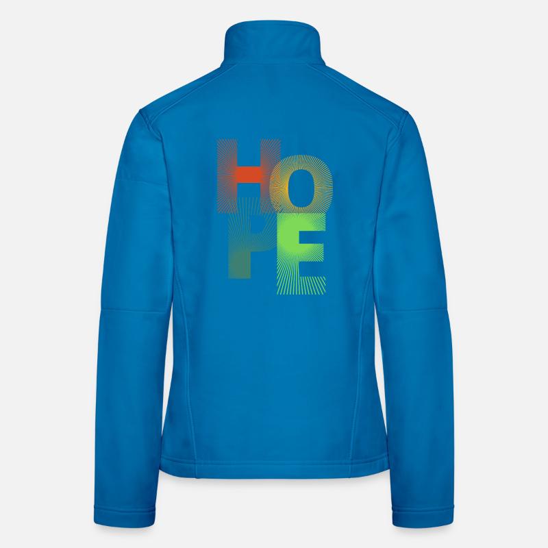 Hope in Colored Rays Women's Softshell Jacket