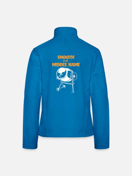 Beton Betonfertiger Betonmischer - Frauen Softshelljacke - Lichtblau - Hinten