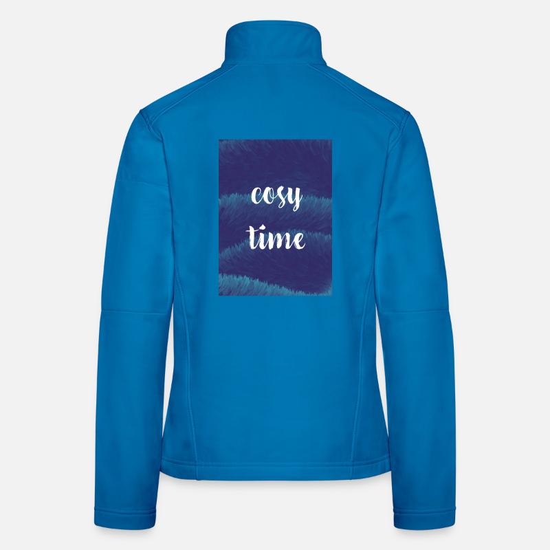 Cozy Night / Time with Plush Texture Women's Softshell Jacket