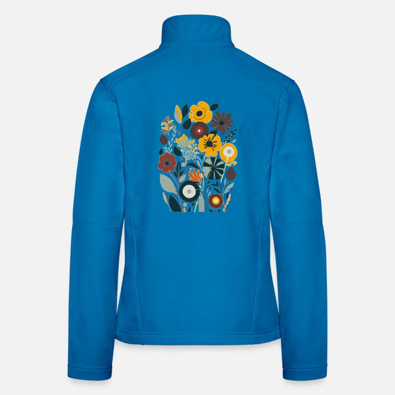 Blumenstrauß Frauen Softshelljacke
