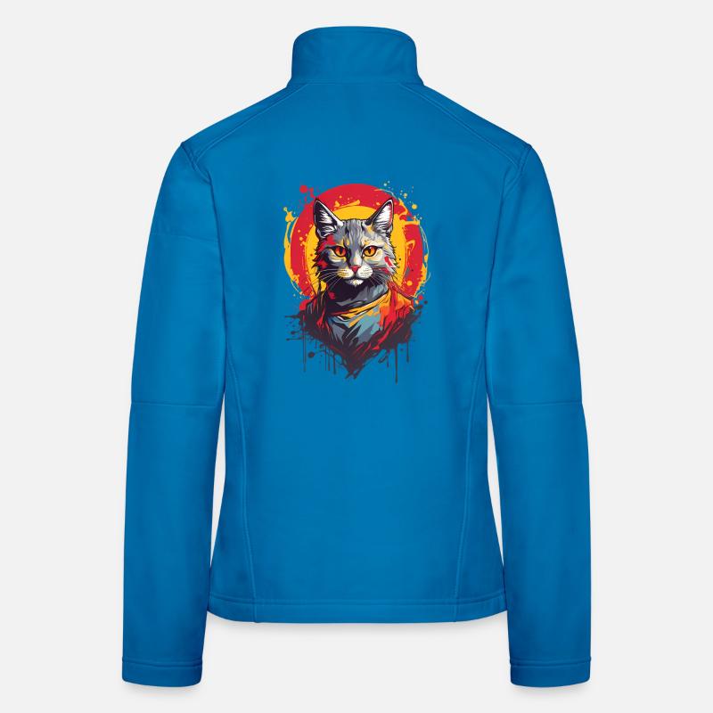 Coole Katze Frauen Softshelljacke