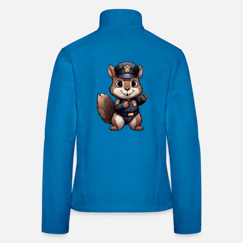 Eichhörnchen Polizist Frauen Softshelljacke
