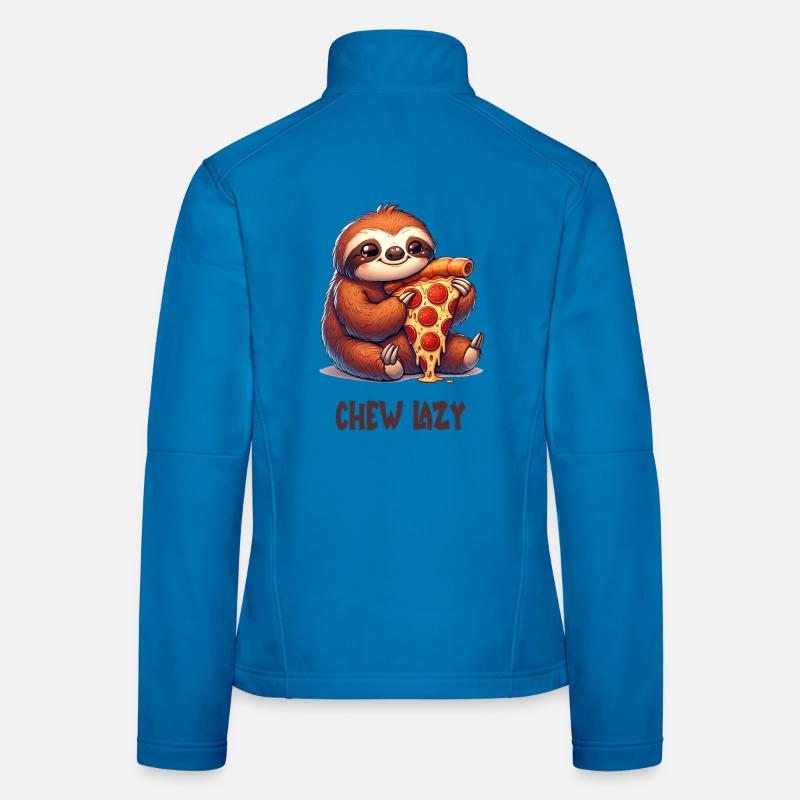 Faultier Pizza Frauen Softshelljacke