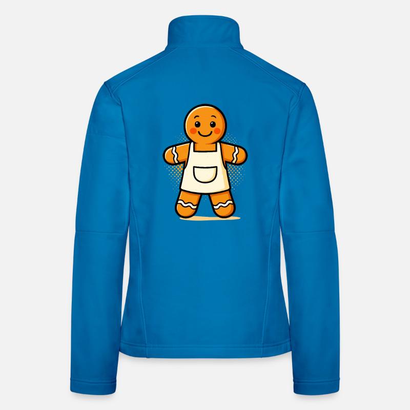 Gingerbread man with apron Women's Softshell Jacket