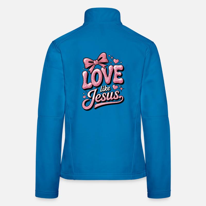 Aimez comme Jésus Veste en tissu softshell Femme